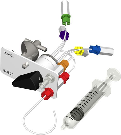 DIBA OMNIFIT VALVE, MANUAL SAMPLE INJECT