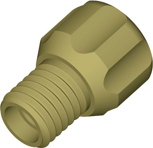 DIBA OMNIFIT GRIPPER FTG, 1/4-28, 1/8