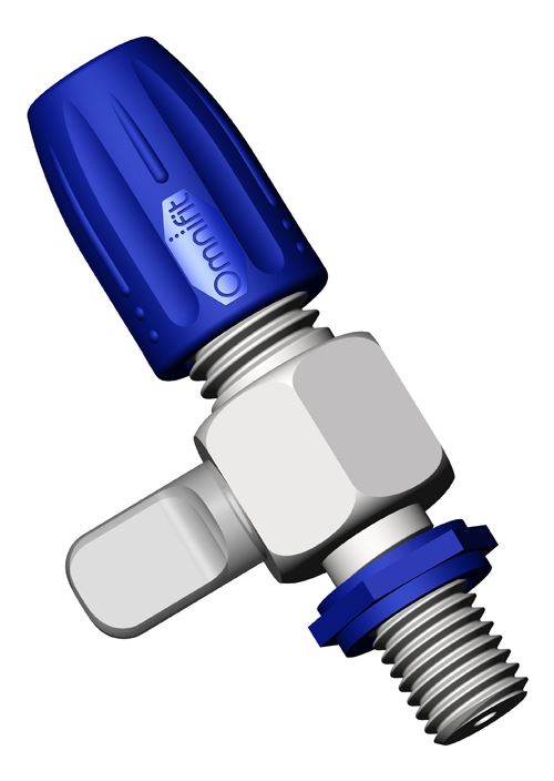 DIBA OMNIFIT VALVE, 1/4-28 TO VARIABLE BORE