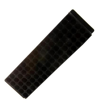 79 Well Microcentrifuge Tube Rack Black PK of 5