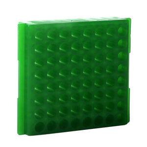 63 Well Microcentrifuge Tube Rack Green PK of 5