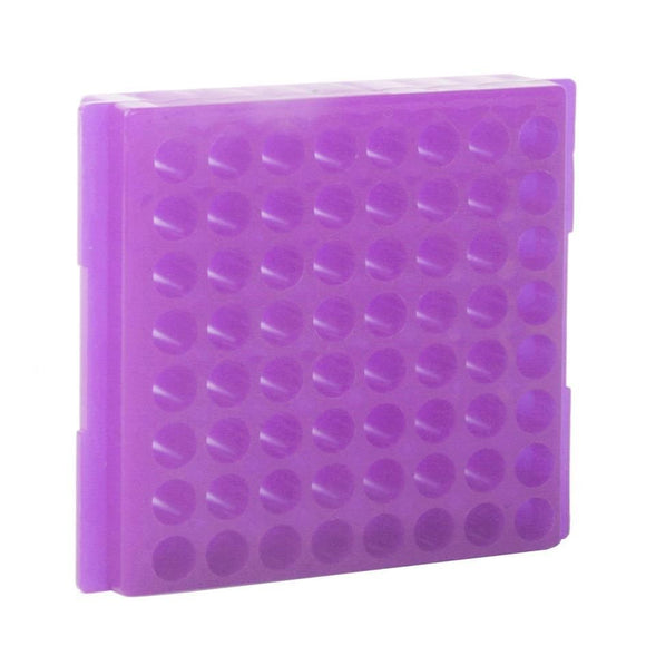 63 Well Microcentrifuge Tube Rack Lavender PK of 5