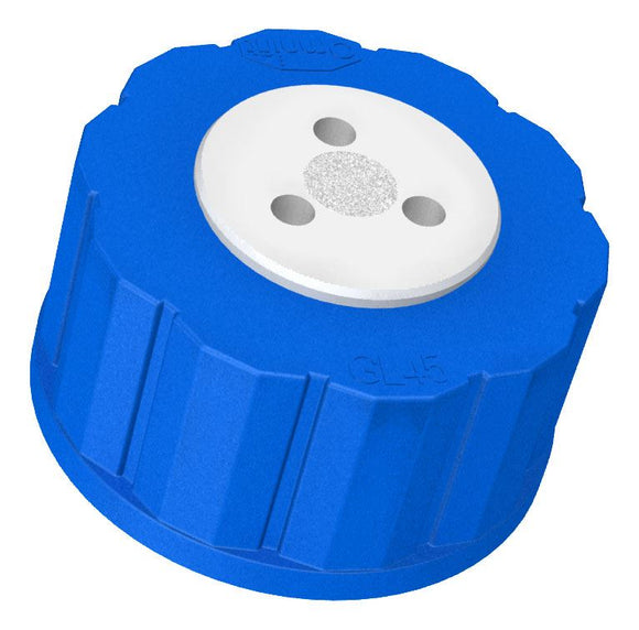 DIBA OMNIFIT T-SERIES CAP, GL45, 3 PORTS, CHECK VA