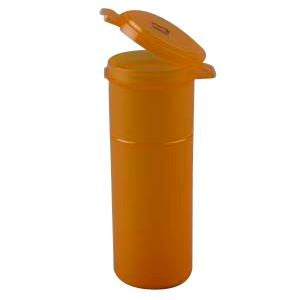 Vial, 2 oz, 84 L x 23mm ID, Amber, Polypropylene