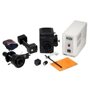 Epi-Fluorescence attachment with filter cassette