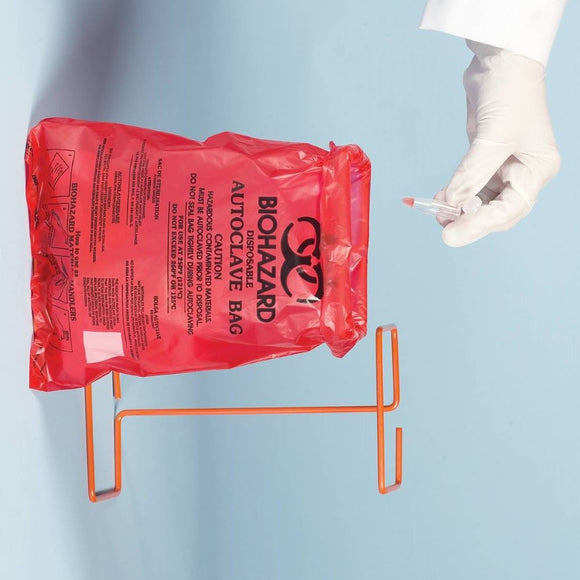 BAG,HDPE,WR,BENCH-TOP,BIOHAZARD,8-1/2X11 ,QTY(1000