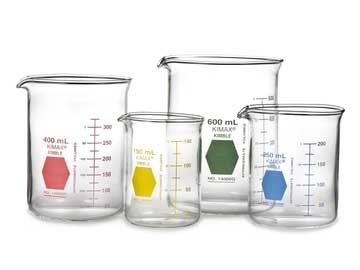 BEAKER,GRIFFIN,LOW,BLU SCALE,150MLColorware Low Fo