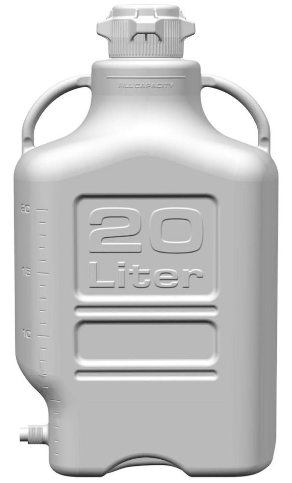 Carboy, 20L, PP, 83B Cap, w Spigot Each