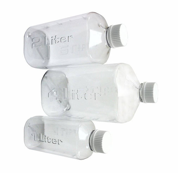 Boston Square Bottle, 2L, HDPE, 45mm Cap Each