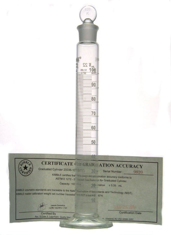 CYL,TC,CLASSA,STOPPER,WHT SCALE,50MLClass A Serial