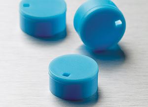 Blue Polypropylene Cryogenic Vial Cap Inserts