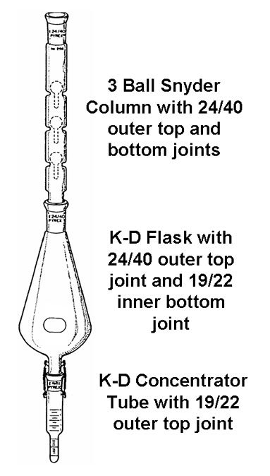 PYREX 1L Kuderna-Danish Replacement Flask with Hoo