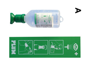 EYE WASH,0.9% SALINE,2X500ML U/C STATN