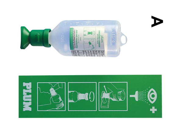 EYE WASH,0.9% SALINE,2X500ML U/C STATN