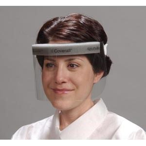 Coverall 1/2 Face Shield, Clear, 7 Mil w/Comfort H