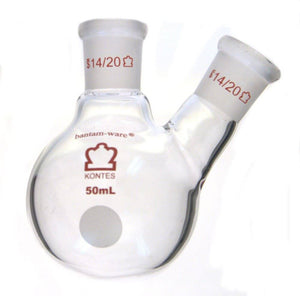 FLASK 10ML 14/20 14/20Angled Two Neck Round Bottom