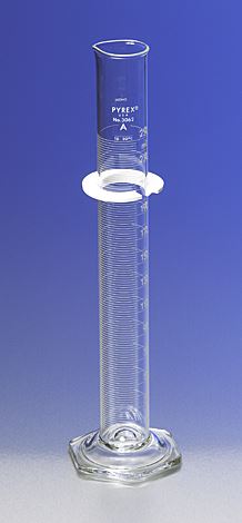 PYREX 25mL Single Metric Scale Cylinder, Serialize