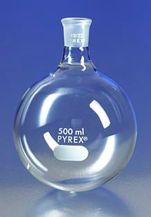 4320-100 PYREX 100mL Short Neck Boiling Flask, Round Bottom