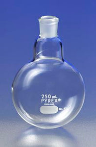 4321A-250 PYREX 250mL Short Neck Boiling Flask, Round Bottom