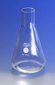 4442-1L PYREX 1L Long Neck Shaker Erlenmeyer Flask