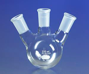 PYREX 100mL Three Neck Distilling Flask with 24/40