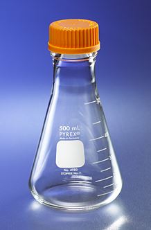 4995-2L PYREX 2L Wide Mouth Erlenmeyer Flasks, with GL45 S