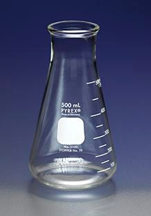 PYREX 1L Wide Mouth Erlenmeyer Flasks with Heavy D