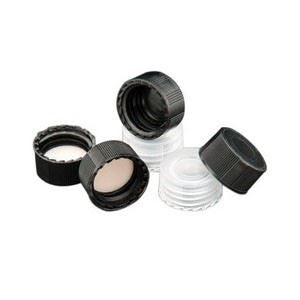 15-425mm Solid Top, Black Polypropylene Cap, PTFE/