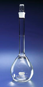 PYREX 100mL Economy Volumetric Flasks, Glass Stand