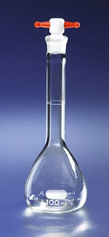 PYREX 10mL Class A Volumetric Flask with PTFE Stop