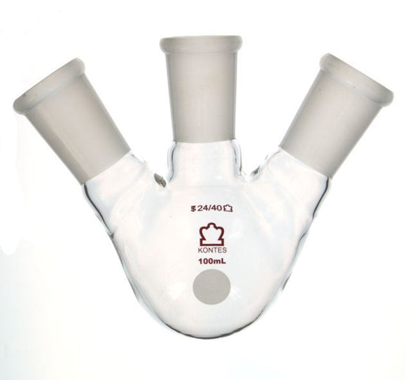 FLK RB 3N ANG 45C 24S 5LAngled Three Neck Heavy Wa