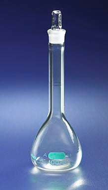 PYREXPLUS Coated 200mL Class A Volumetric Flask wi