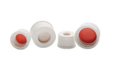 White Open Top PP Closure with PTFE/Silicone Septa