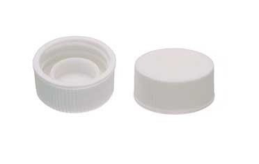 CAP,WHT PE,SCINT VIAL,22-400White Polyethylene Clo