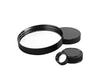 CAP,PHENOLIC,TIN FOIL LINER,33-400Black Phenolic C