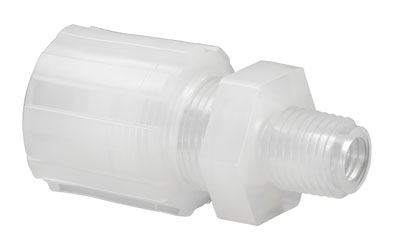 PFA Straight Adapter, 1/4