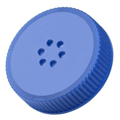 Cap, Vented, 70mm, Blue,
