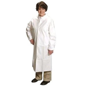 ComforTech Frock, White, Raglan Sleeve, Elastic Wr