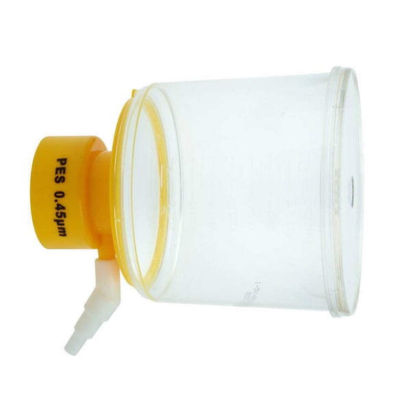 Bottle Top Filter, 500mL, 75mm dia., Yellow, PES M