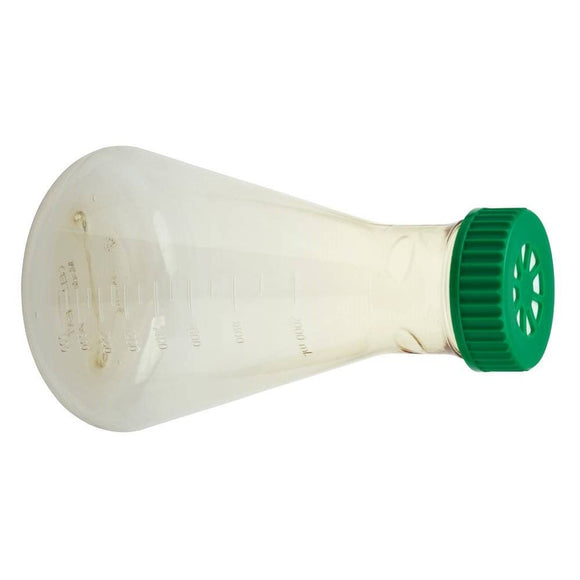 2L Erlenmeyer Flask, Vent Cap, Plain Bottom, Steri