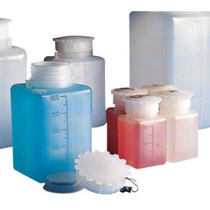 GRAD. WIDE NECK SQUARE BOTTLES HDPE 500ML-25/pk