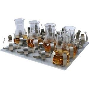 Platform with spring clamps for 16 x 250ml flasks