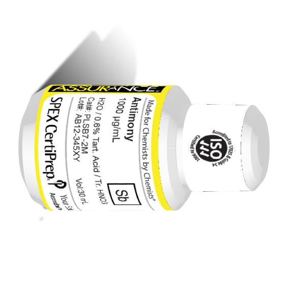 Antimony, 1,000 ug/mL, for AA and ICP, 30 mL  (Add