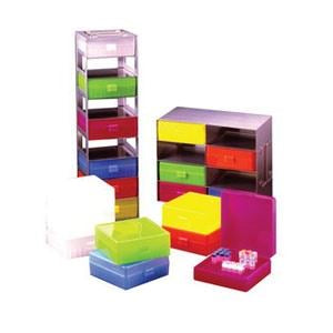 Horizontal rack for 8 boxes, fits upright freezers