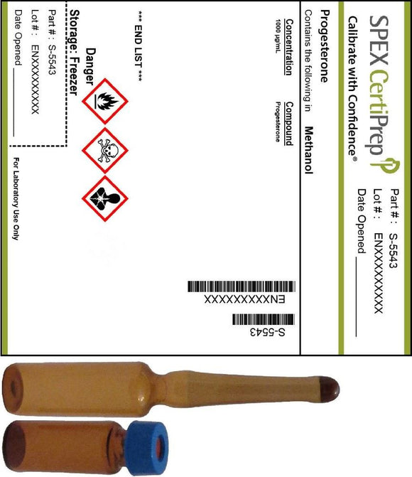 1000ug/mL Progesterone in MeOH