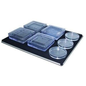 Large platform, 40 x 40 cm with non-slip rubber ma