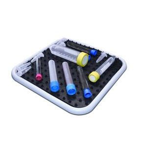 Dimpled mat, 30 x 30 cm for holding tubes