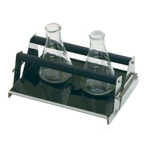 Universal spring loaded clamp platform for flasks,