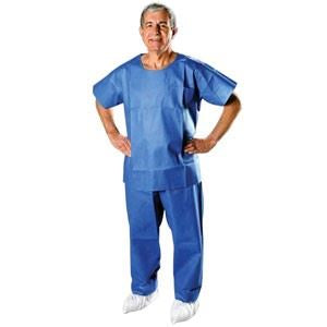 AlphaGuard Scrub Pants, Dark Blue, Spandex Elastic